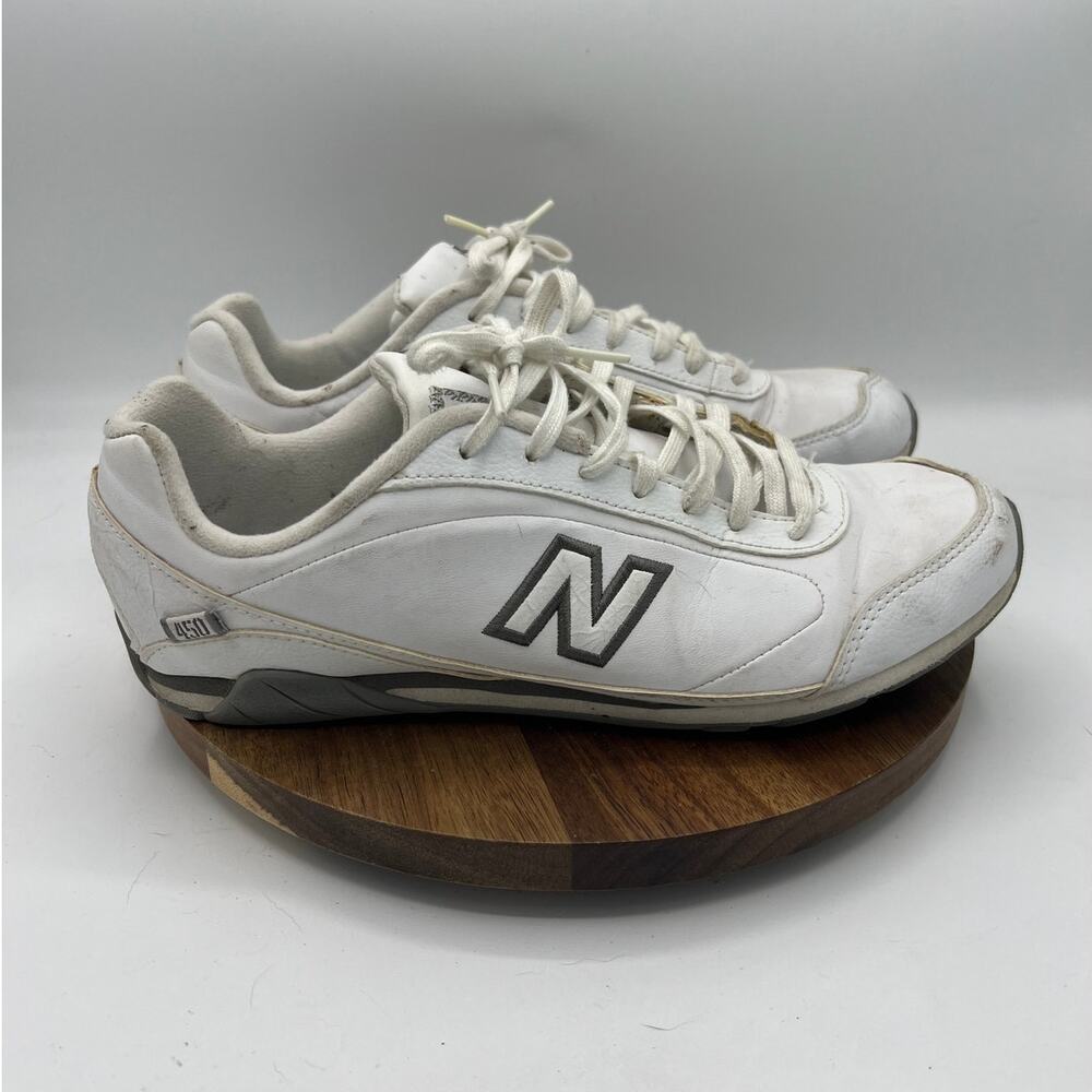 New Balance 450 Womens White Leather Walking Sneakers Size 9